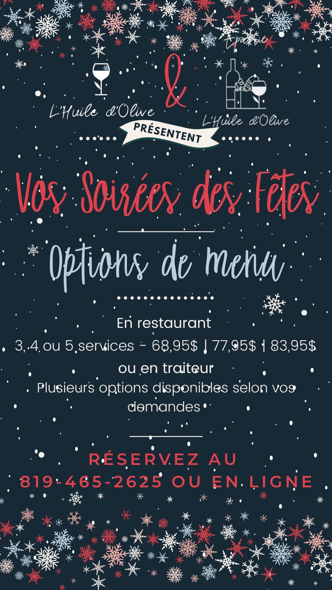 Soirées des fêtes 2025 - Affichage (Votre story)