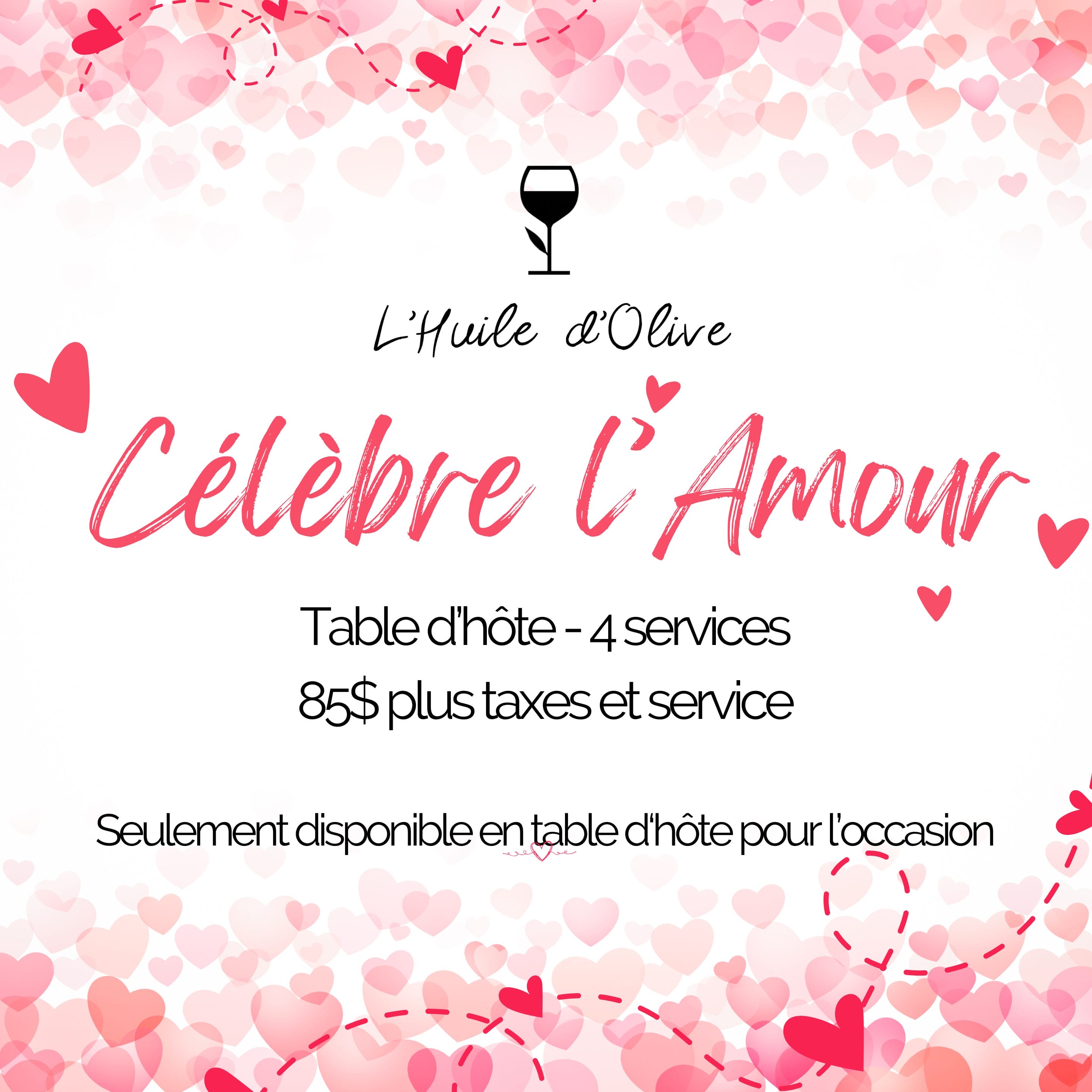 Menu Valentin 2026 (30 x 30 po)